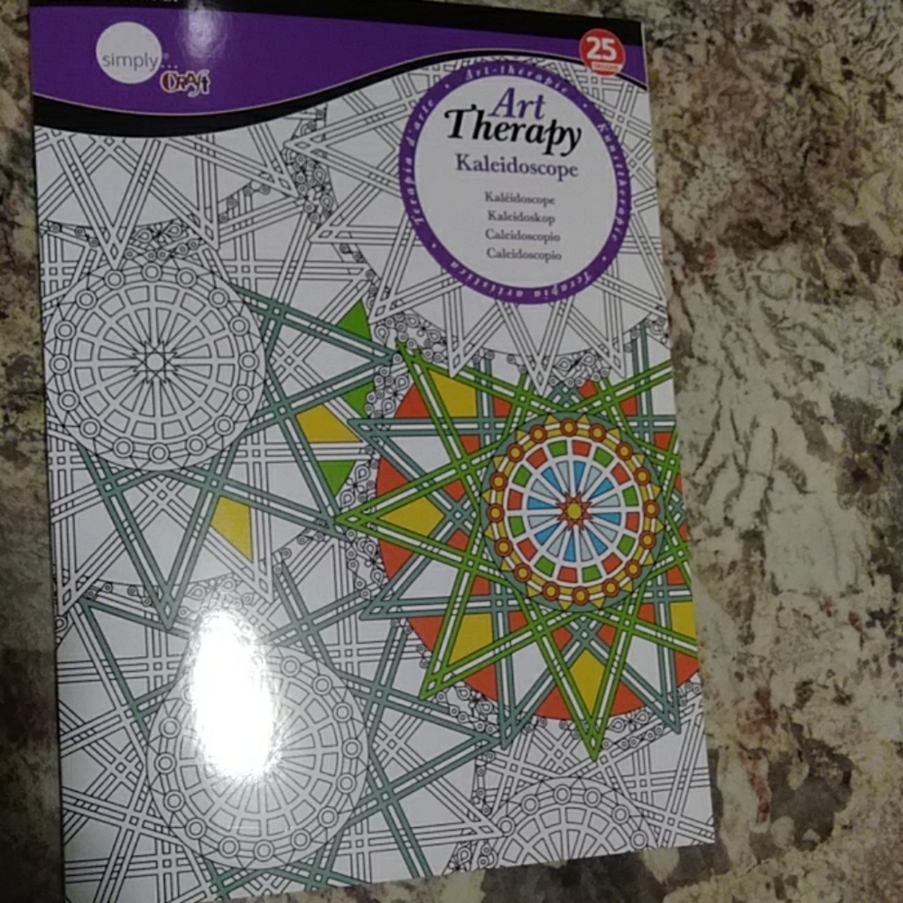 Art Therapy Kaleidoscope Coloring Book